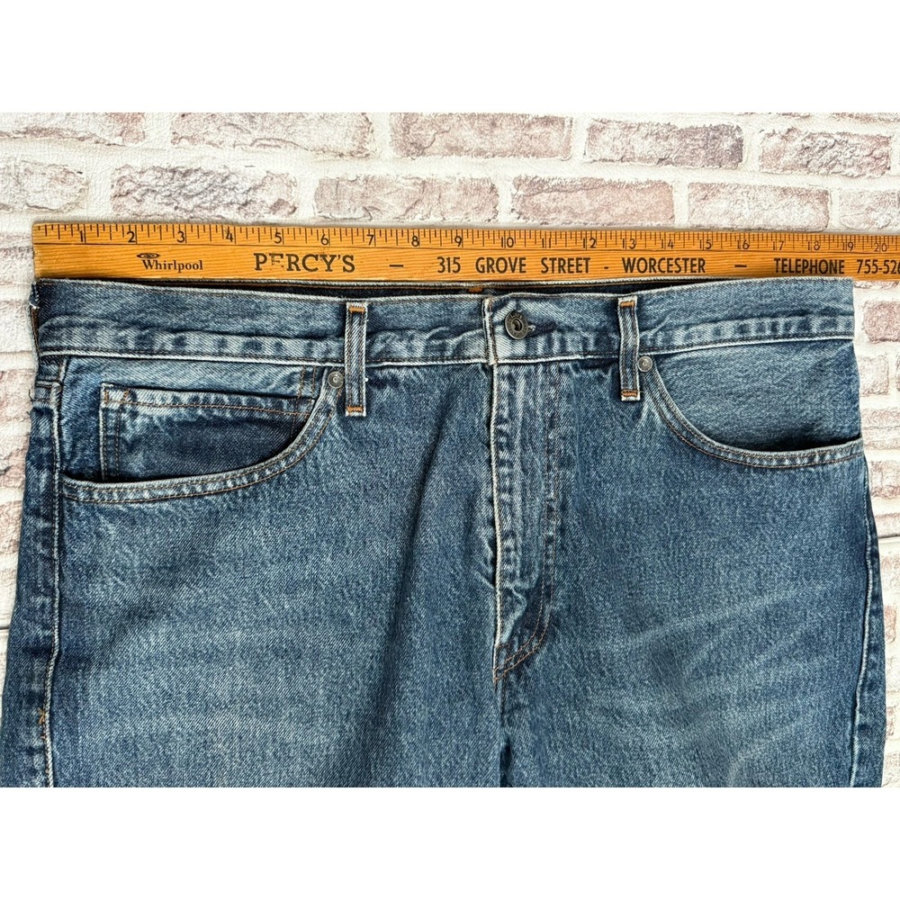 Levis‎ Jeans 511 Mens 36x32 Blue Slim Made and Crafted Big E Whiskers Premium - Picture 10 of 14